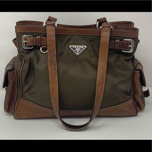 Prada Vitello Daino Side Pocket Messenger Bag